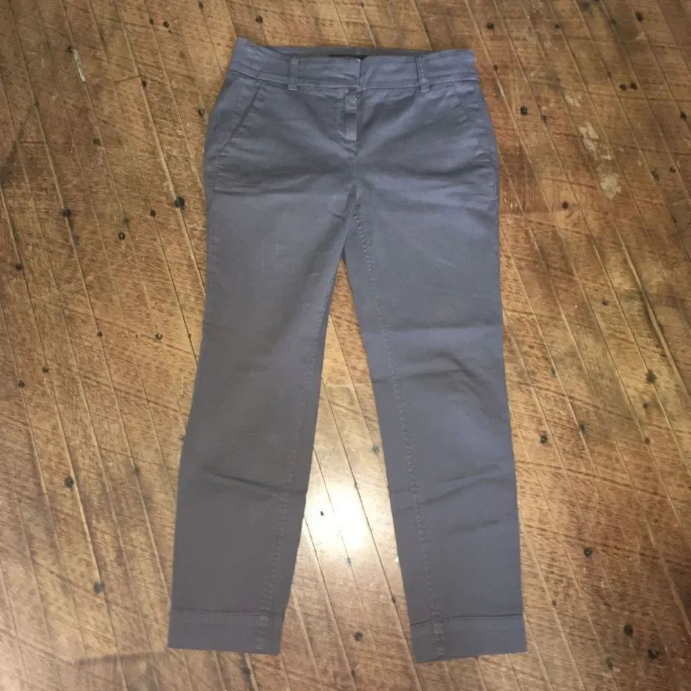 J Crew size 4P dark gray flat front Chinos
